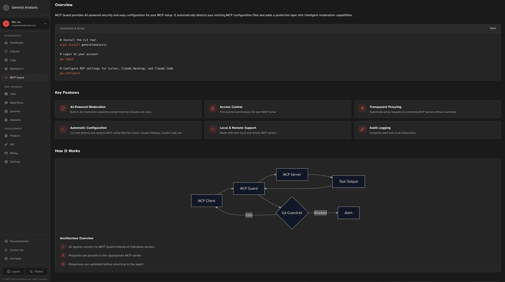MCP Guard interface